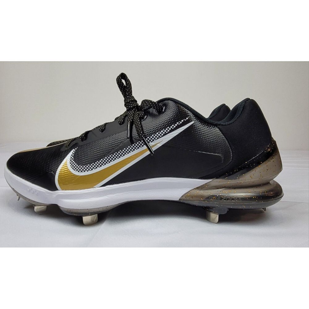 Nike Force Zoom Trout 7 Pro Baseball CleatsBlack Mens 13. Black Gold CQ7224-012.
